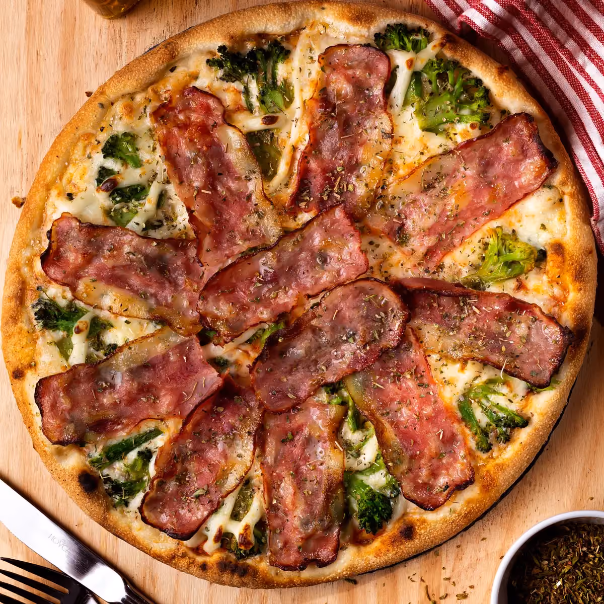 Brócolos com bacon — O Lavrador